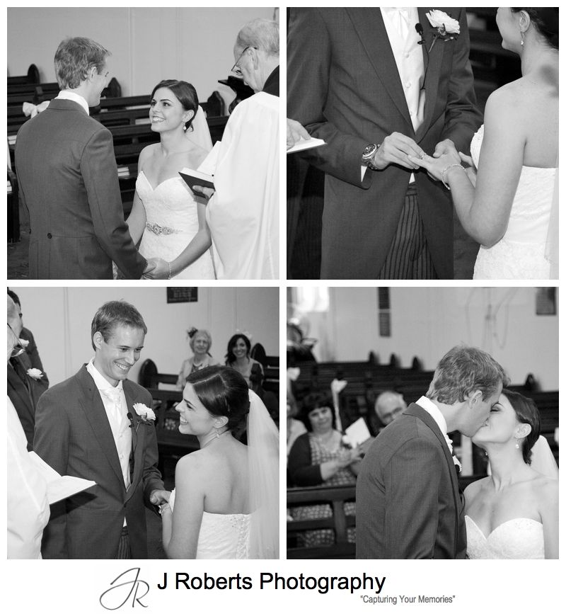 Wedding ceremony at Christ Church Lavender Bay - sydney wedding photography